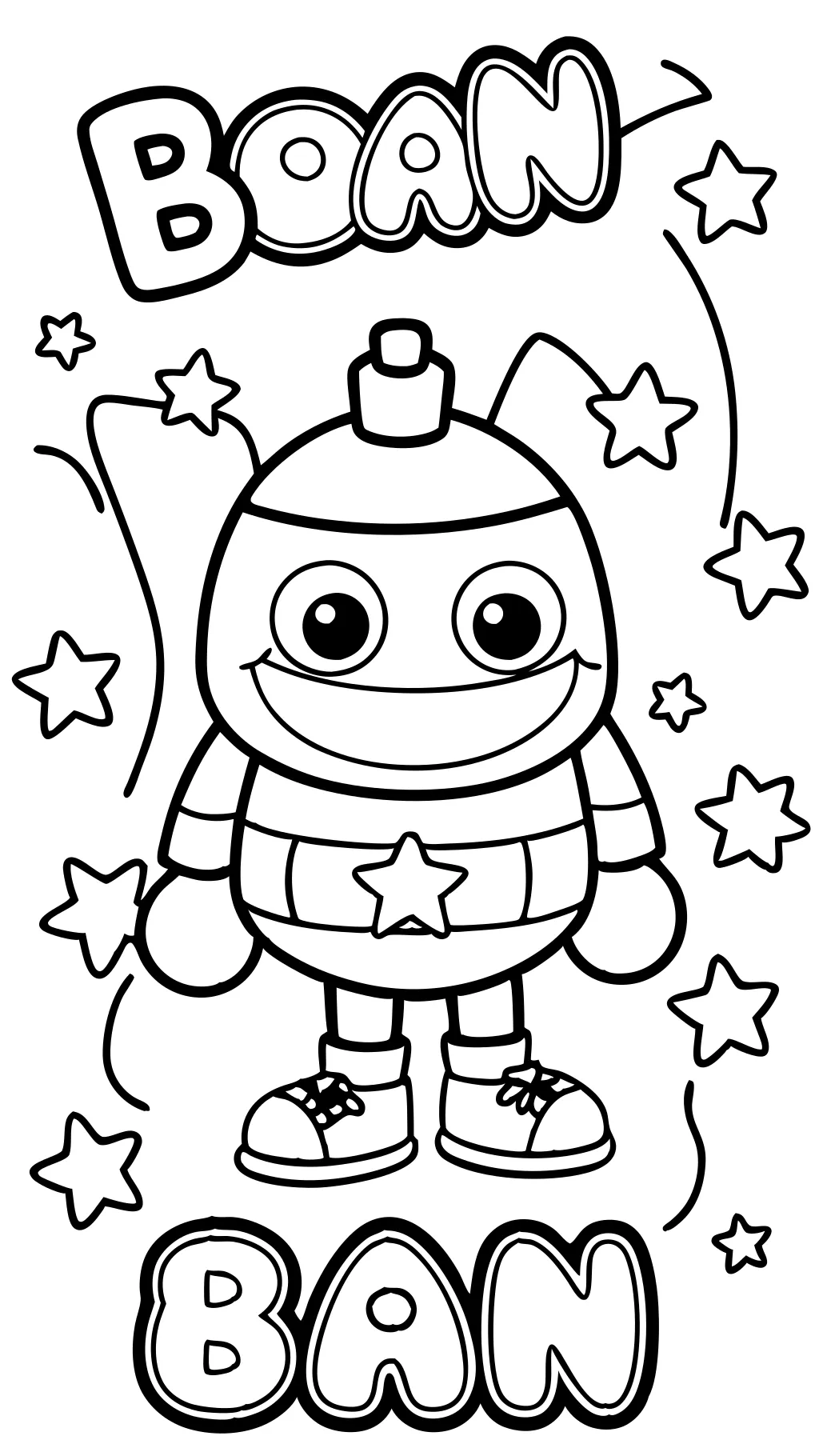 ban ban coloring pages